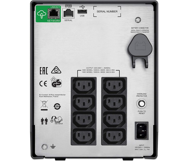 APC SMC1500IC SmartUPS C 1500VA/900W Tower SmartConnect - 545947 - zdjęcie 4